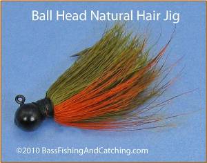 Small Round Head Natural Hair Smallmouth Jig