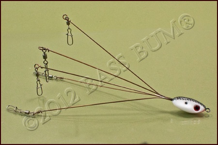 Umbrella Rigs，5 Arms Alabama Umbrella Jig Head Fishing Rig Bait Fishing  Lures with Snap Swivels