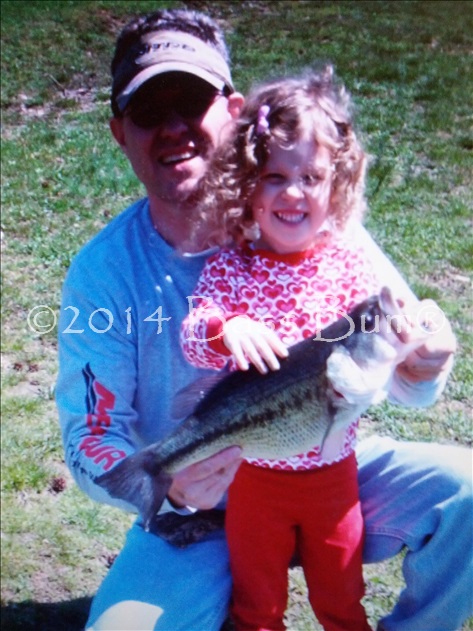 Father Daughter Bass Fishing - Priceless