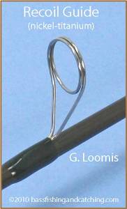 rod guides fishing titanium guide loomis recoil oxide aluminum material eye bassfishingandcatching