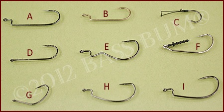 Plastic Worm Hook Variety 