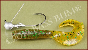 Plastic Grub and Ball Head Jig with Weedguard 