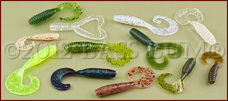 Plastic Grubs Assorted 