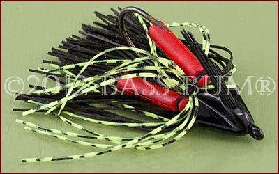 Swim Jig - BooYah - Black and Chartreuse