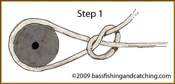 Tying an Arbor Knot Step 1