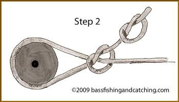 Tying an Arbor Knot Step 2