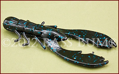 Chigger Craw Black Blue Fleck