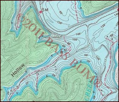 Lake Contour Map