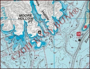 Lake Map - Moores Hollow Point 