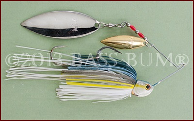 Spinnerbait, Sexy Shad, Two Willow Blades 