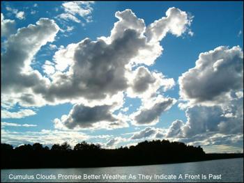 Cumulus Clouds Show Up After a Front 